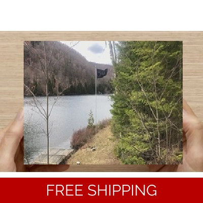 Le Studio Post Card Lake Perry October 2020 Flag